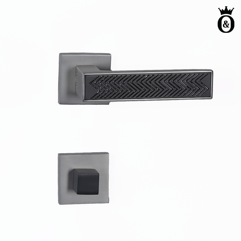 11568-1.png Բռնակ ORO&ORO 082-15E GRATA WC MSN/TIT (30051) - Image 1